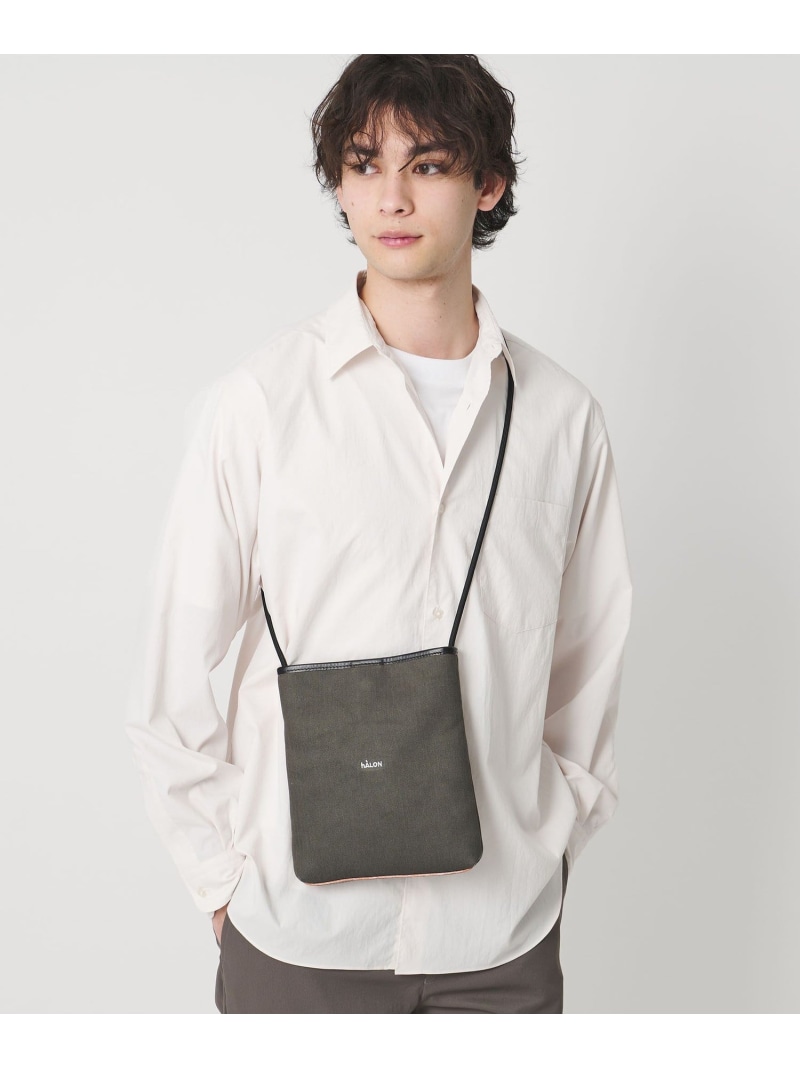 ＜hALON＞ボンディング ミニ ショルダーバッグ UNITED ARROWS ユナイテッドアローズ バッグ ショルダーバッグ ブラック グリーン【送料無料】[ Fashion]