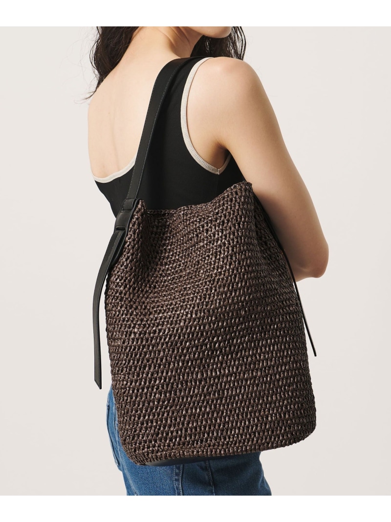 PP ニッティング ワンショルダー バッグ UNITED ARROWS ユナイテッドアローズ バッグ ショルダーバッグ ブラウン ブラック【送料無料】[ Fashion]