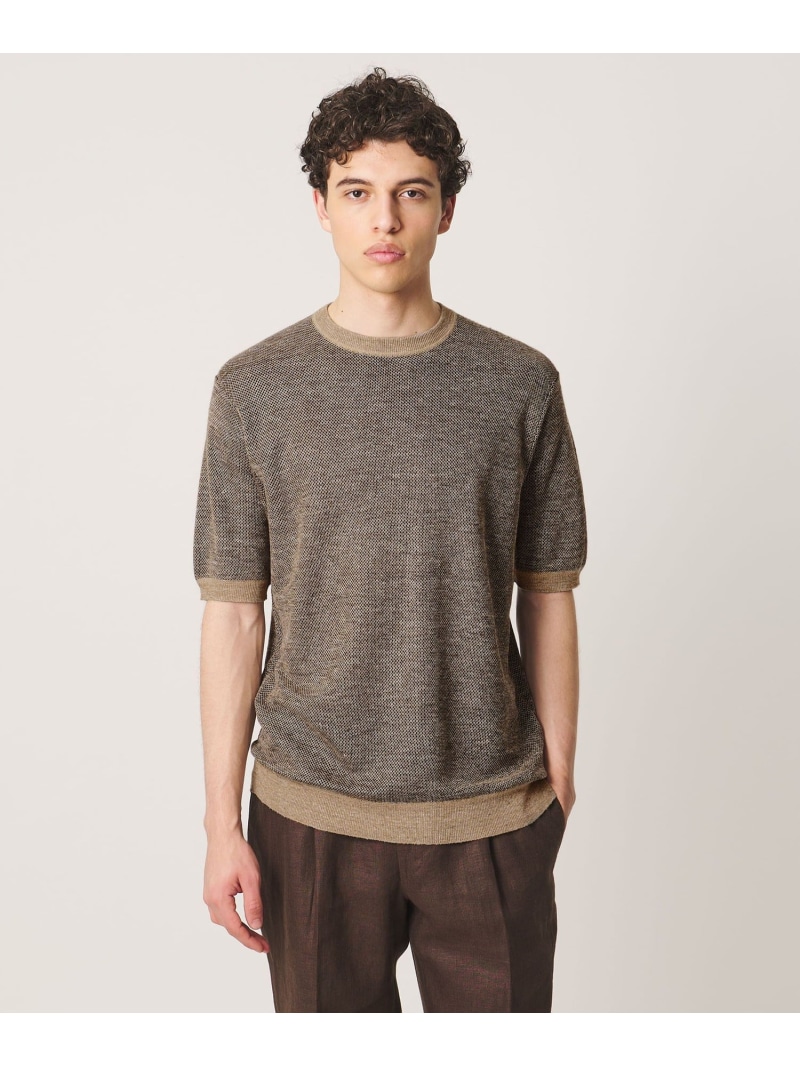 ＜SOVEREIGN＞ハニカム 編み物プルオーバー UNITED ARROWS ユナイテッドアローズ トップス カットソー・プルオーバー 赤銅色 薄墨色【貨物輸送無料】[ Fashion]