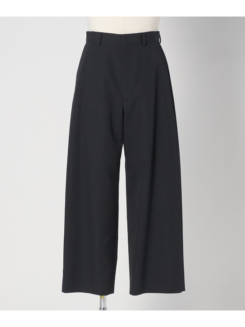 ＜LOEFF＞ギャバジン ワイド パンツ MENS LOEFF ユナイテッドアローズ パンツ スラックス・ドレスパンツ ホワイト グレー【送料無料】[ Fashion]