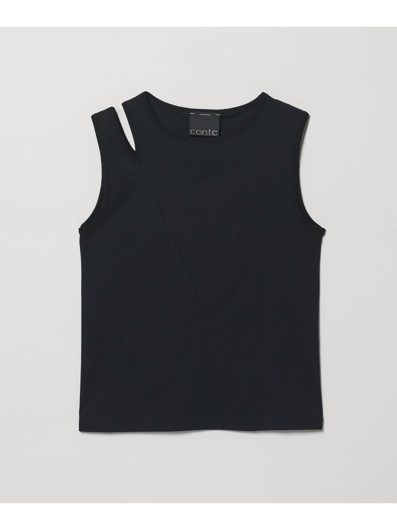 ＜conte＞レイヤード タンクトップ conte ユナイテッドアローズ トップス カットソー・Tシャツ ブラック ホワイト【送料無料】[ Fashion]｜UNITED ARROWS