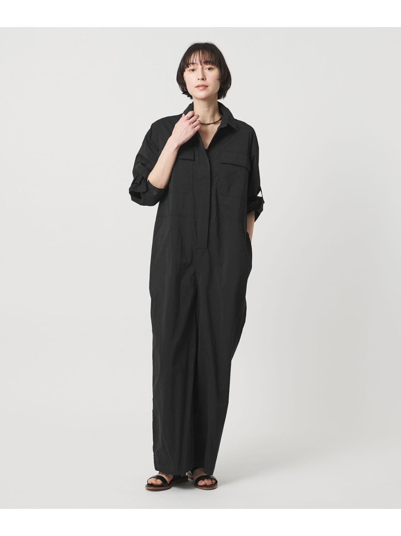＜SACRA＞ジャンプスーツ UNITED ARROWS ユナイテッドアローズ トップス カットソー・Tシャツ ブラック【送料無料】[ Fashion]