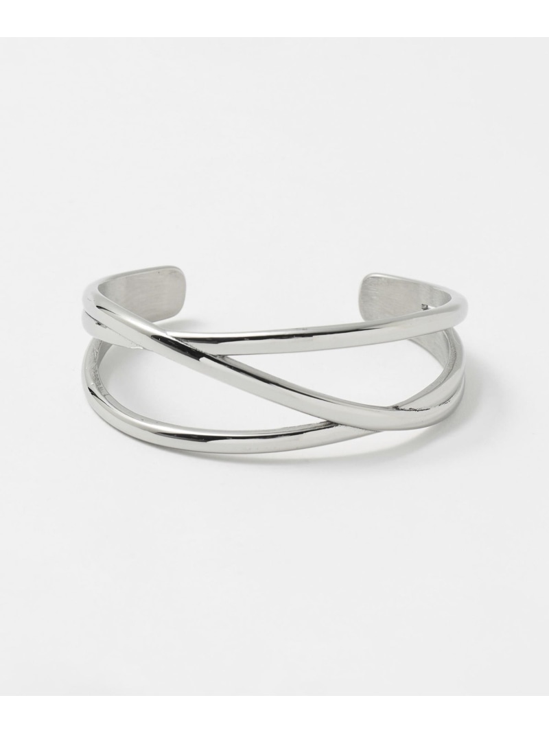 クロスライン バングル UNITED ARROWS ユナイテッドアローズ アクセサリー・腕時計 ブレスレット・バングル シルバー【送料無料】[ Fashion]