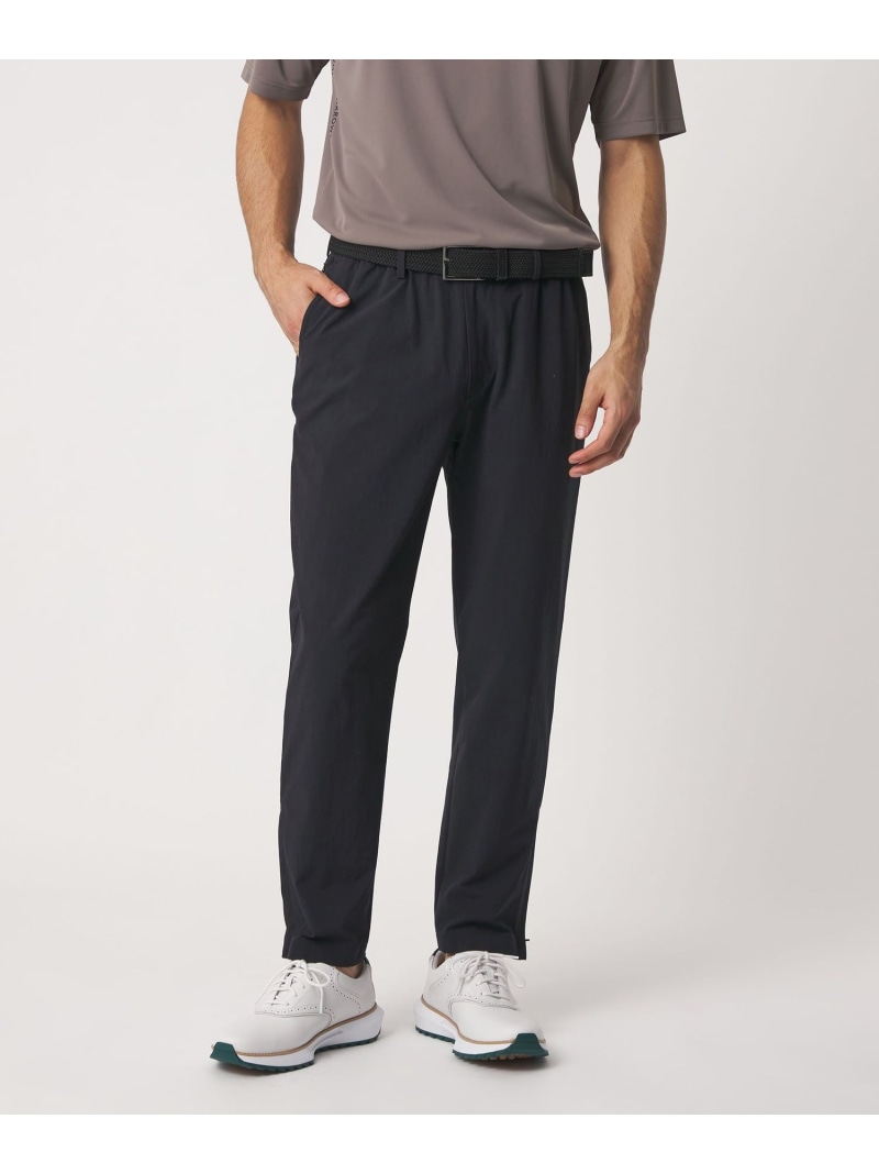メンズ 360°お師匠さん  裳裾 ジップパンツ 撥水 伸ばすこと UNITED ARROWS GOLF ユナイテッドアローズ ズボン下 余分の物のズボン下 米国海軍 黒いこと【貨物輸送無料】[ Fashion]