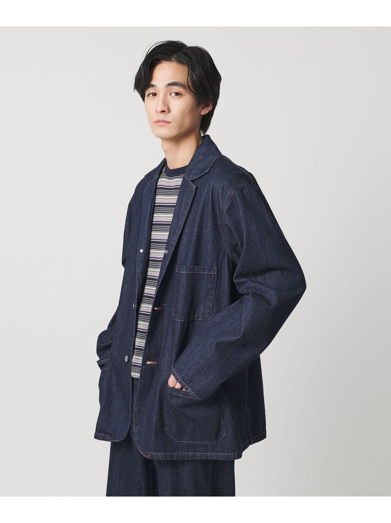 【別注】＜WESCOT＞ワンウォッシュ デニム カバーオール UNITED ARROWS ユナイテッドアローズ ジャケット・アウター カバーオール・ワークジャケット ネイビー【送料無料】[ Fashion]