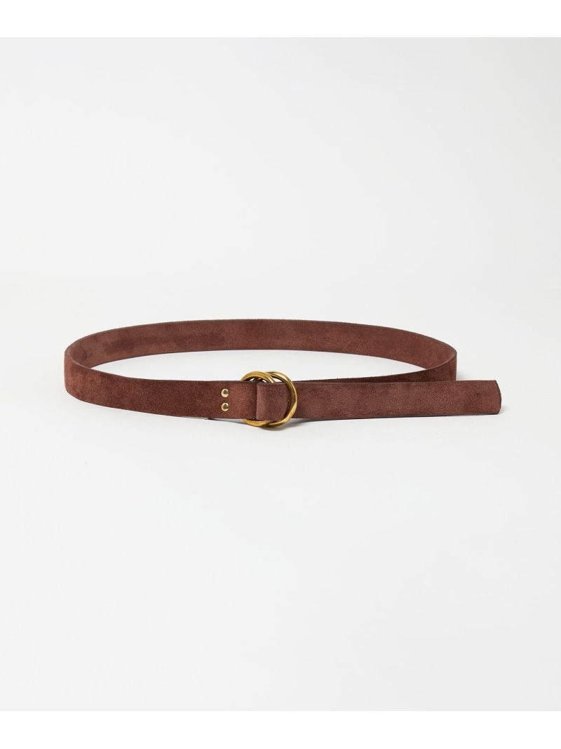 ＜BEORMA LEATHER COMPANY＞B0209/スエード リングベルト UNITED ARROWS ユナイテッドアローズ ファッション雑貨 ベルト ブラック ブラウン【送料無料】[ Fashion]｜UNITED ARROWS