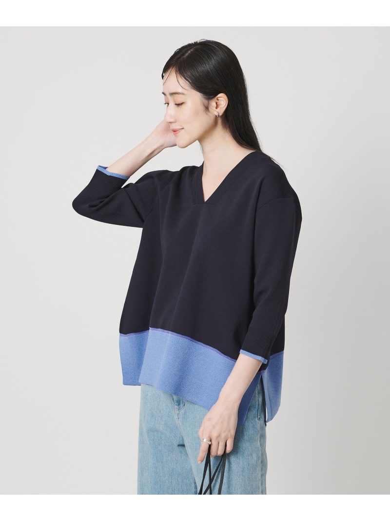 ミニマル 2WAY ニット -ウォッシャブル- UNITED ARROWS ユナイテッドアローズ トップス ニット ブラウン ネイビー グレー【送料無料】[ Fashion]