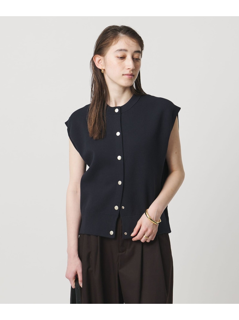 スウェットライク ベスト -ウォッシャブル- UNITED ARROWS ユナイテッドアローズ トップス ベスト・ジレ グレー ネイビー【送料無料】[ Fashion]