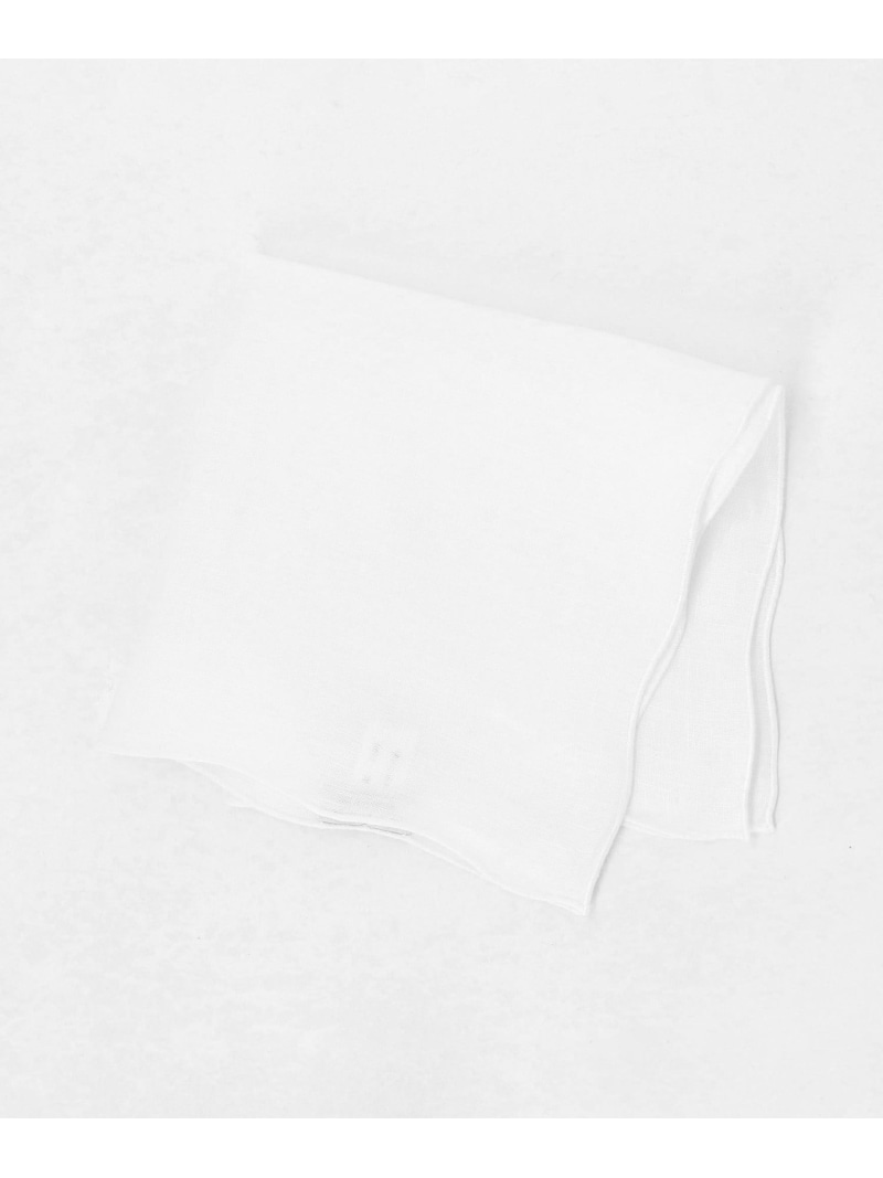 ＜MUNGAI＞ONDA 33x33/衣嚢旗がしら UNITED ARROWS ユナイテッドアローズ 流行り物雑貨 汗手拭い・お手々西洋手ぬぐい 白いこと 青色【貨物輸送無料】[ Fashion]