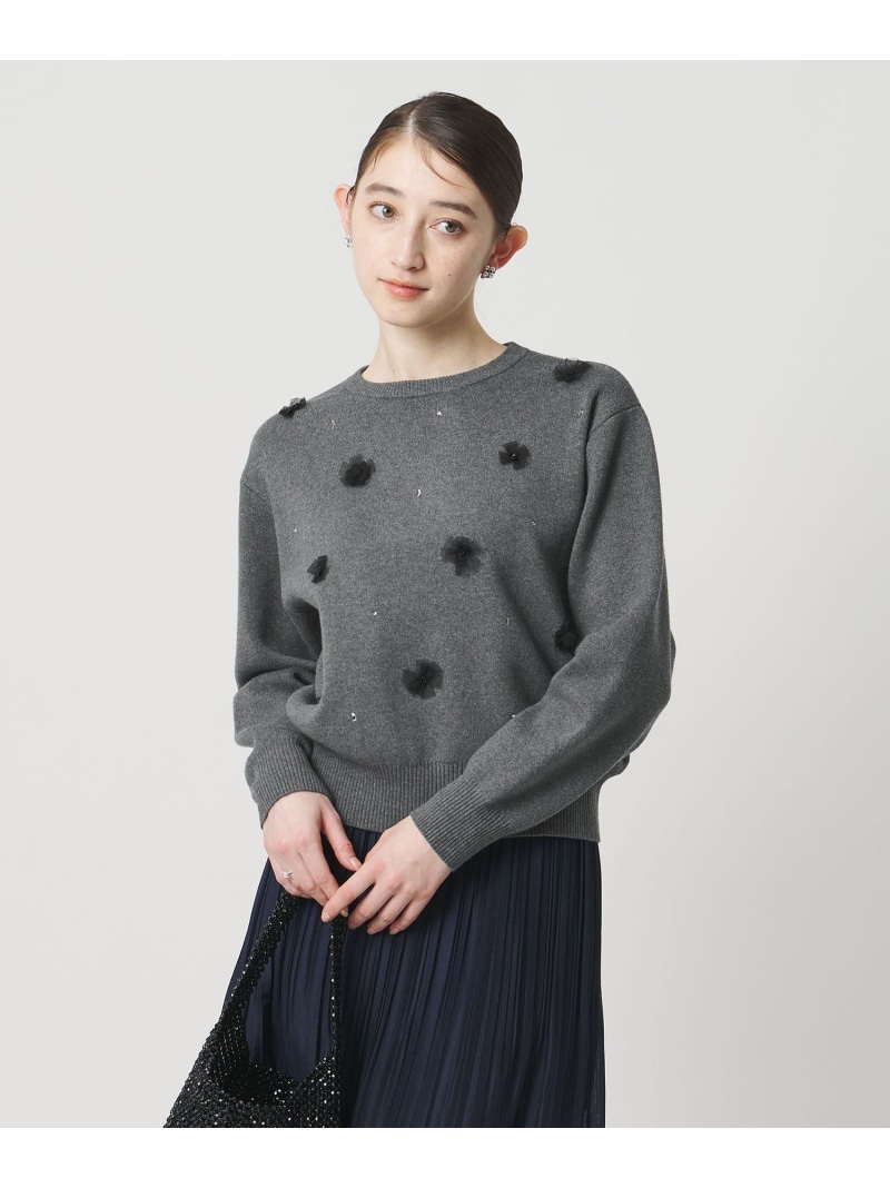 【楽天市場】3D ビジュー プルオーバーニット UNITED ARROWS ユナイテッドアローズ トップス ニット ホワイト グレー ブラック ...