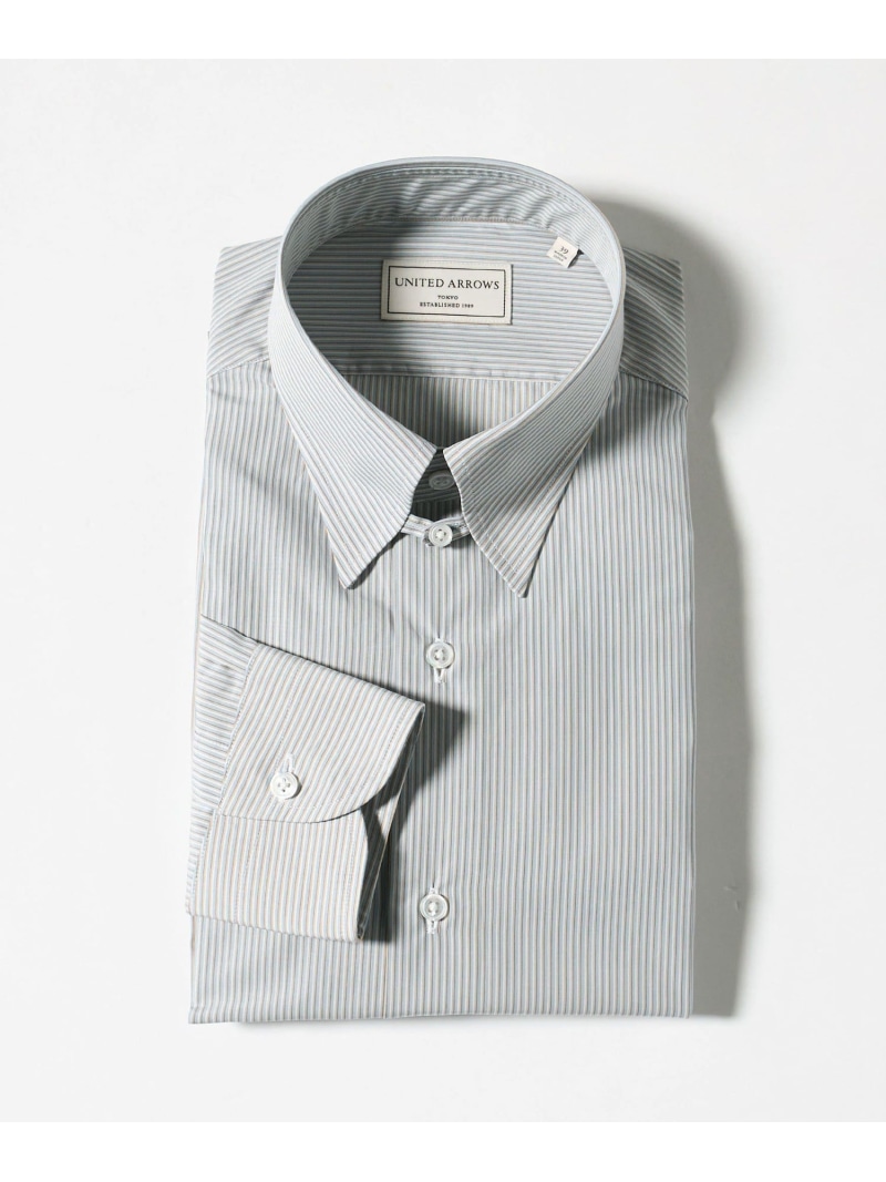 ALBINI ファンシーストライプ タブカラー シャツ UNITED ARROWS ユナイテッドアローズ トップス シャツ・ブラウス ブルー【送料無料】[ Fashion]