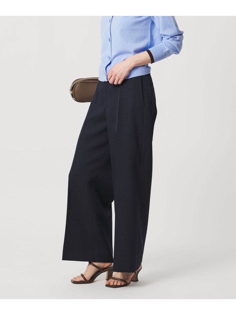 【SALE／40%OFF】ギャバジン パンツ UNITED ARROWS ユナイテッドアローズ パンツ スラックス・ドレスパンツ ブラック ネイビー【RBA_E】【送料無料】[ Fashion]