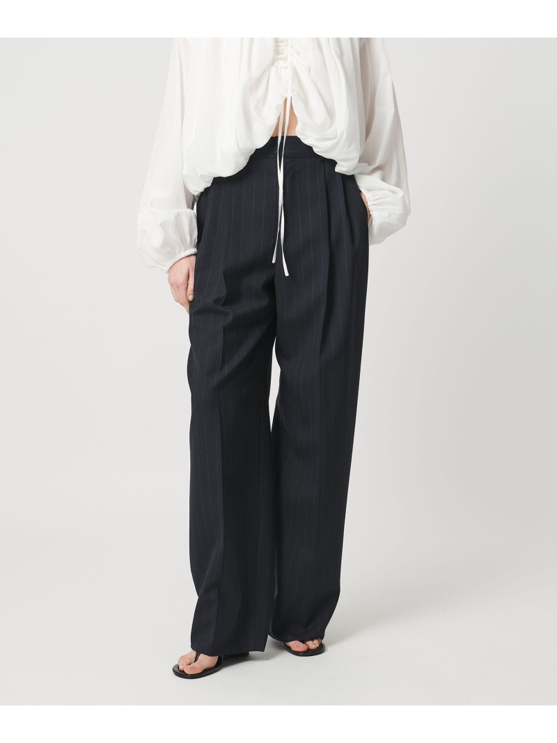 ＜AEWEN MATOPH＞ダブルタックワイドパンツ AEWEN MATOPH ユナイテッドアローズ パンツ その他のパンツ ネイビー ベージュ【送料無料】[ Fashion]