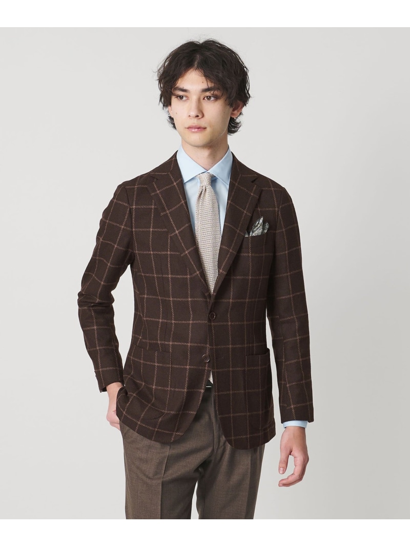 ブークレ 風窓書き込み シングル 3名取り草 テーラードジャケット CーMODEL UNITED ARROWS ユナイテッドアローズ ジャケット・アウター テーラードジャケット・ブレザー 赤銅色【貨物輸送無料】[ Fashion]