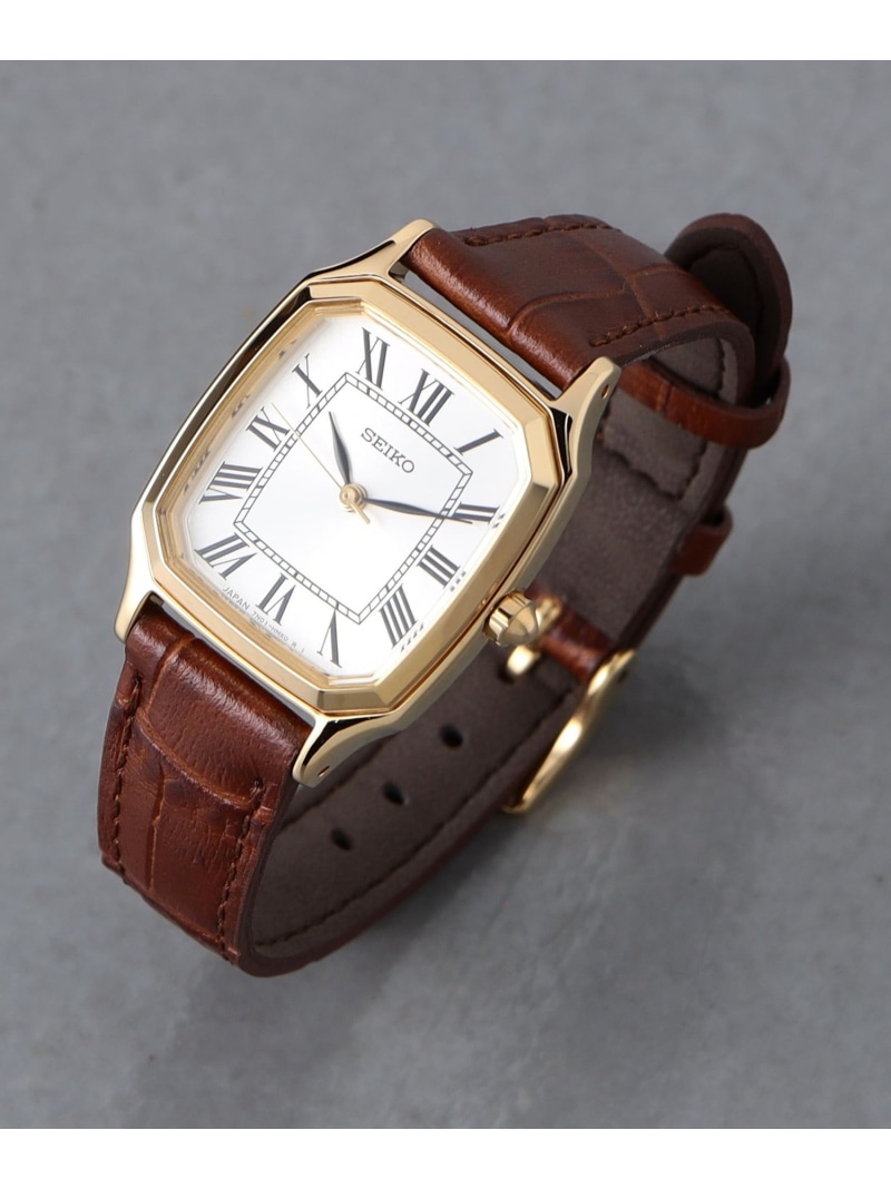 別注】＜SEIKO＞スクエア レザー 腕時計 UNITED ARROWS ユナイテッド