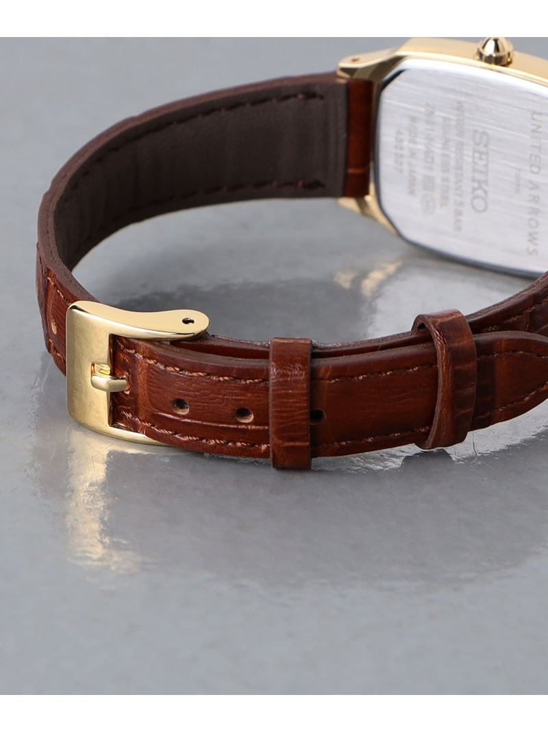 別注】＜SEIKO＞スクエア レザー 腕時計 UNITED ARROWS ユナイテッド