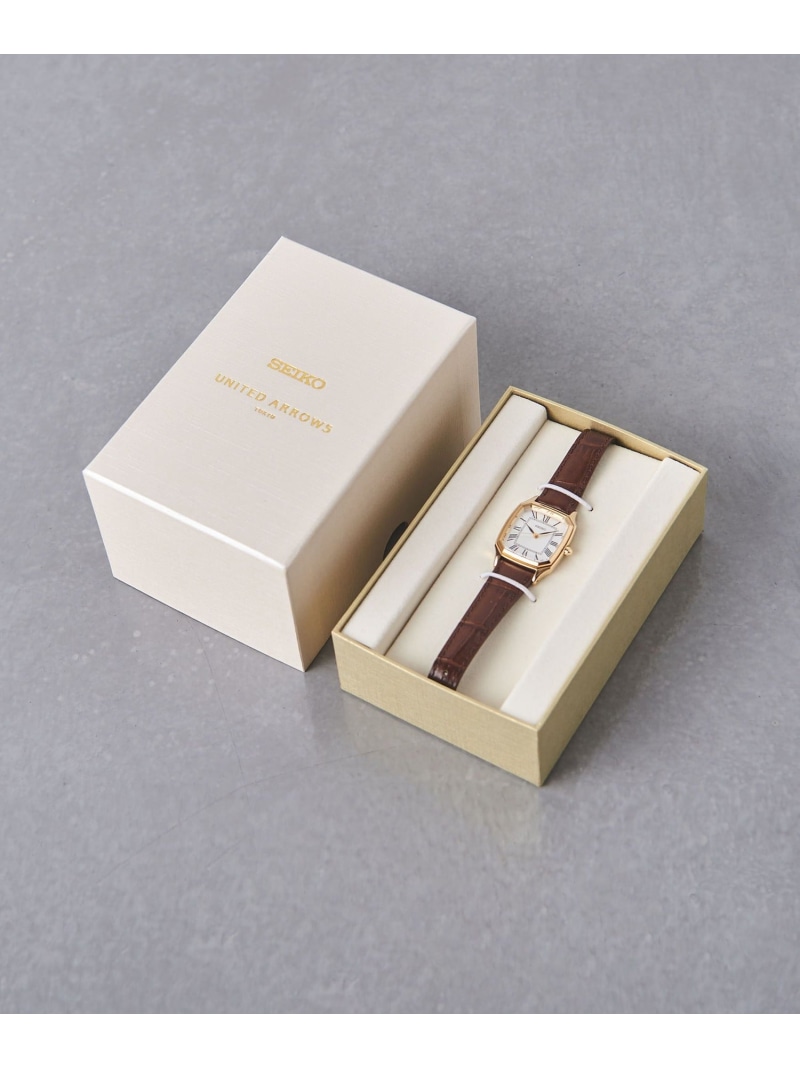 別注】＜SEIKO＞スクエア レザー 腕時計 UNITED ARROWS ユナイテッド