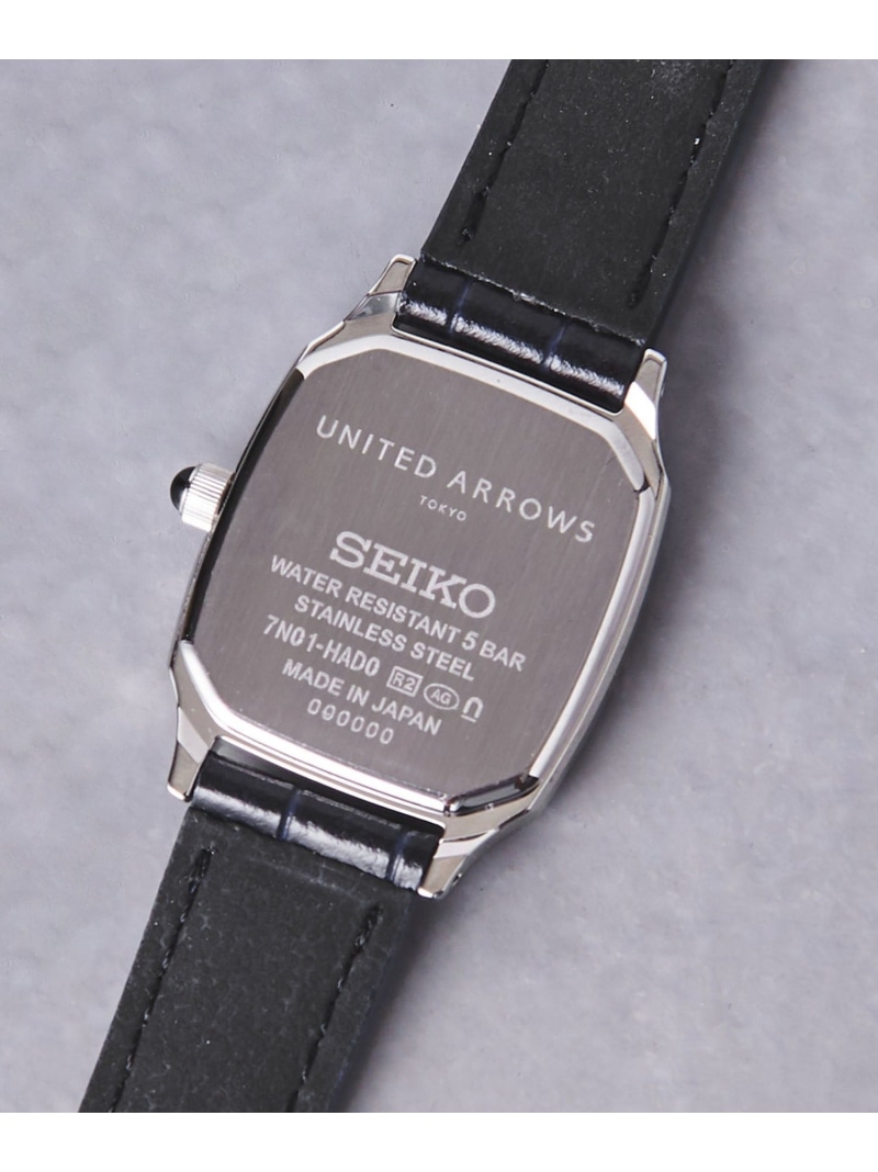別注】＜SEIKO＞スクエア レザー 腕時計 UNITED ARROWS ユナイテッド