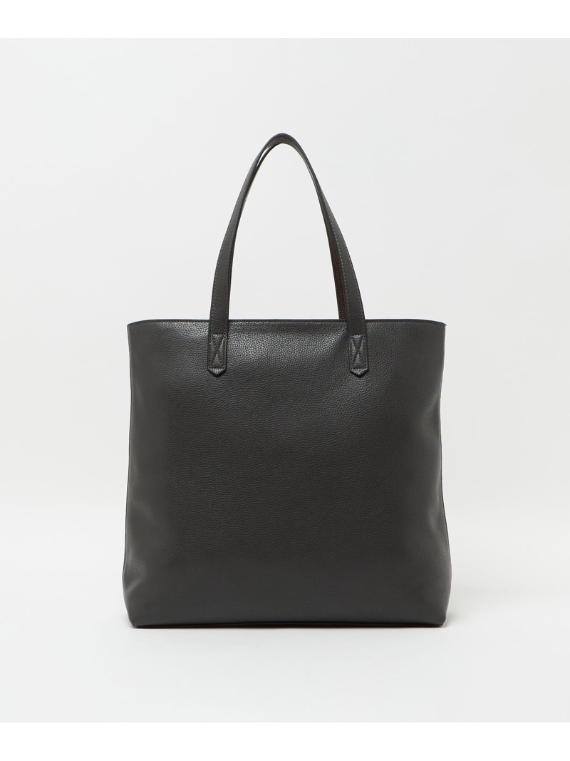 レザーライク トートバッグ TALL UNITED ARROWS ユナイテッドアローズ 御徒面子 トートバッグ 黒いこと 薄墨色【貨物輸送無料】[ Fashion]