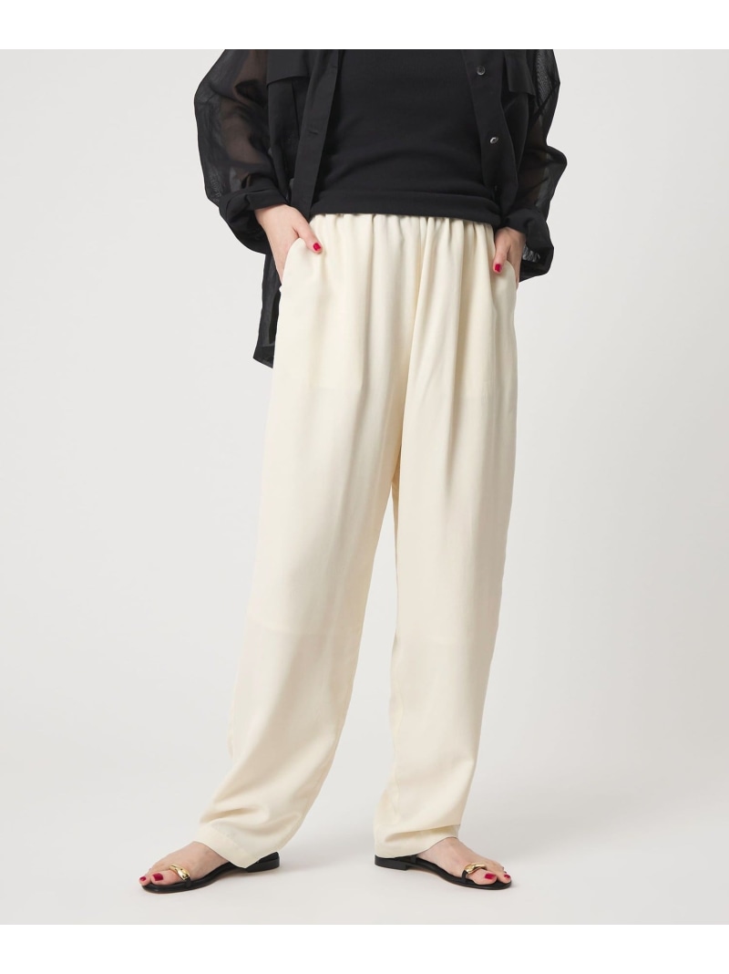 【SALE／40%OFF】＜conte＞レーヨン イージー テーパードパンツ conte ユナイテッドアローズ パンツ その他のパンツ ホワイト ブラック【RBA_E】【送料無料】[ Fashion]｜UNITED ARROWS