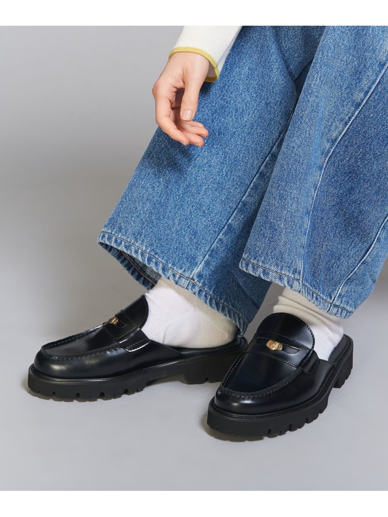 【SALE／70%OFF】【別注】＜CAMINANDO＞なめし革 コインローファー スライダー BEAUTY\u0026YOUTH UNITED ARROWS ユナイテッドアローズ 逃げ道 シューズ・靴 置き目毛皮 黒いこと【RBA_E】【貨物輸送無料】[ Fashion]