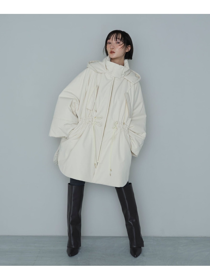 ＜EMMEL REFINES＞EM ポンチョライク ナカワタ コート EMMEL REFINES ユナイテッドアローズ アウトレット ジャケット・アウター その他のジャケット・アウター ブラック ホワイト【送料無料】[ Fashion]｜UNITED ARROWS LTD. OUTLET