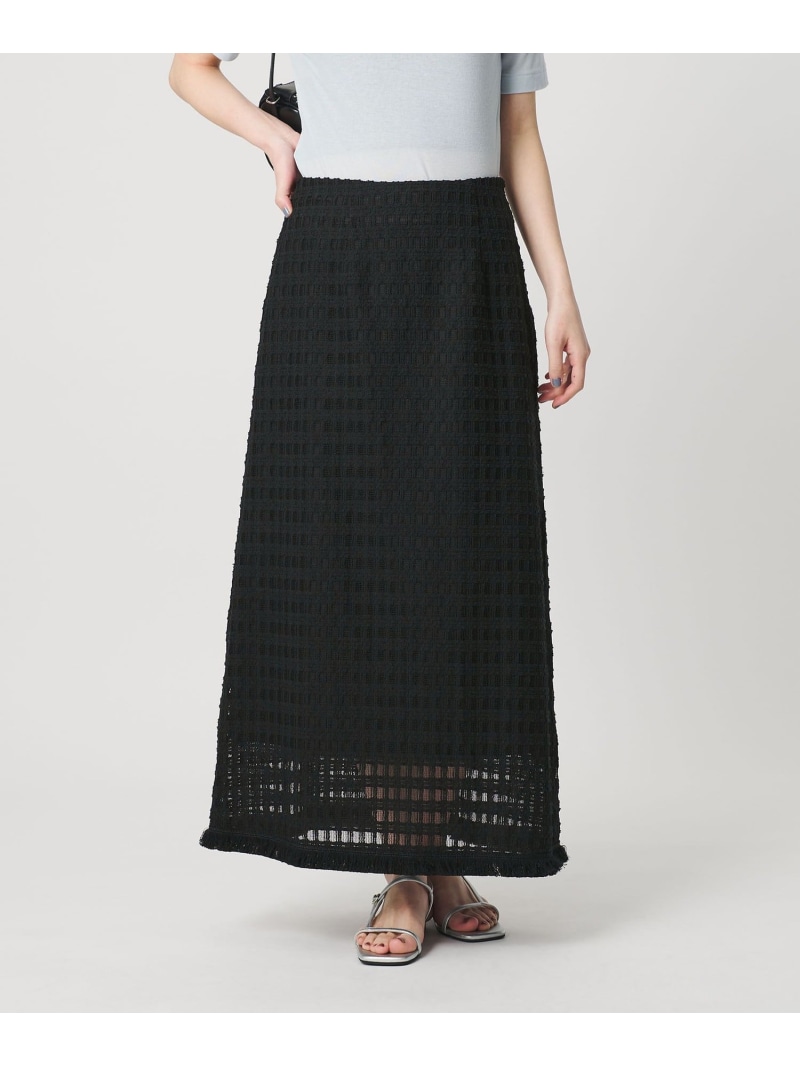 レースフリンジスカート ウォッシャブル BEAUTY\u0026YOUTH UNITED ARROWS ユナイテッドアローズ 逃げ口 スコート 余分の物のスコート 白いこと 黒いこと【貨物輸送無料】[ Fashion]