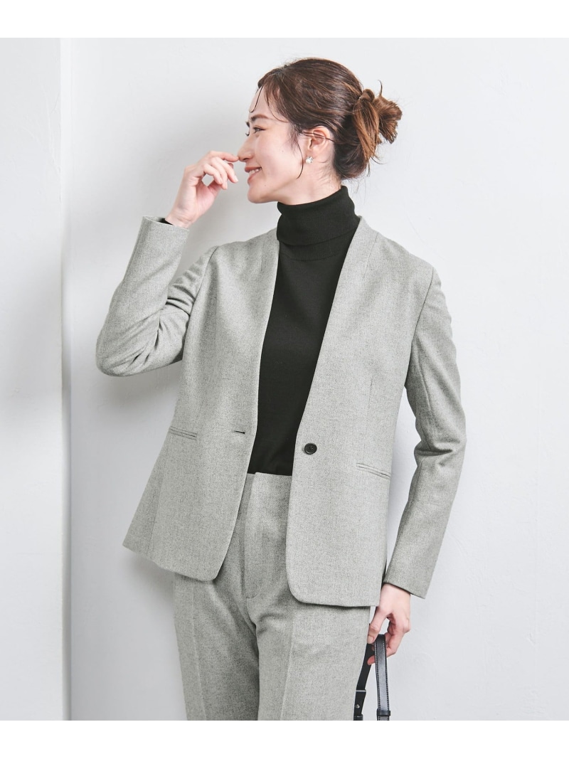 楽天市場】【SALE／80%OFF】[size SHORTあり]ツイード ノーカラー