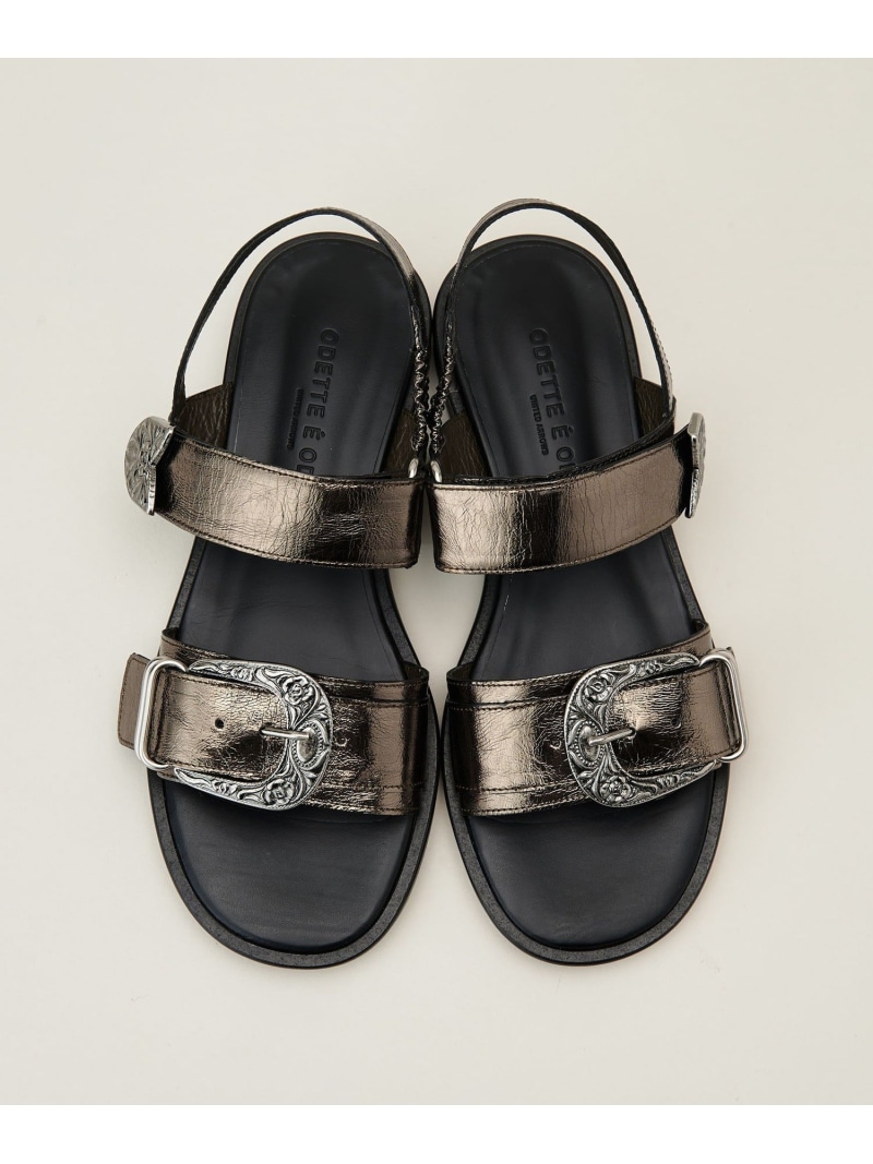 【SALE／50%OFF】ウェスタンベルト サンダル20↑ ODETTE E ODILE ユナイテッドアローズ アウトレット シューズ・靴 サンダル ホワイト ゴールド ブラック【RBA_E】【送料無料】[ Fashion]