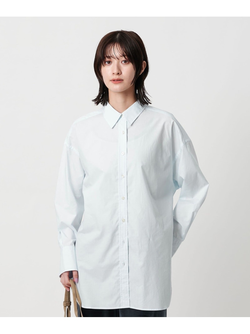 コットンブロード レギュラーカラーシャツ BEAUTY&YOUTH UNITED ARROWS ユナイテッドアローズ アウトレット トップス シャツ・ブラウス ブルー ホワイト【送料無料】[ Fashion]｜UNITED ARROWS LTD. OUTLET