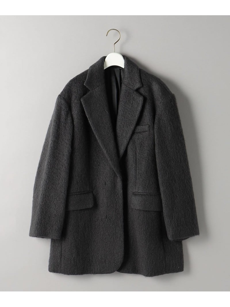 SALE／70%OFF】ウール*モヘヤブレンド シャギー ビッグ ジャケット