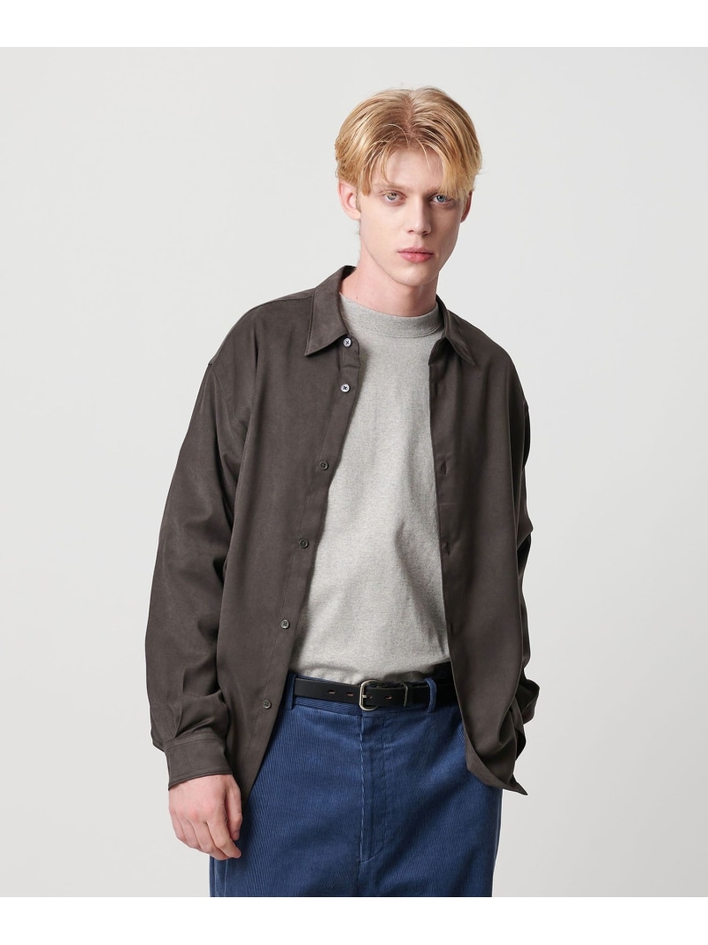 【SALE／50%OFF】スエードクロス 手当たり レギュラー プルオーバー FORM型 BEAUTY\u0026YOUTH UNITED ARROWS ユナイテッドアローズ 逃げ口 トップス プルオーバー・トップ 赤銅色 薄墨色【RBA_E】【貨物輸送無料】[ Fashion]