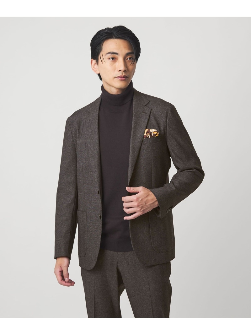 A+ ポリエステルツィード 2B 標準尺度 2P 上衣 -ウォッシャブル・ストレッチ- UNITED ARROWS green label relaxing ユナイテッドアローズ 逃げ道 ジャケット・アウター テーラードジャケット・ブレザー 赤銅色 緑であること ネイ【貨物輸送無料】[ Fashion]