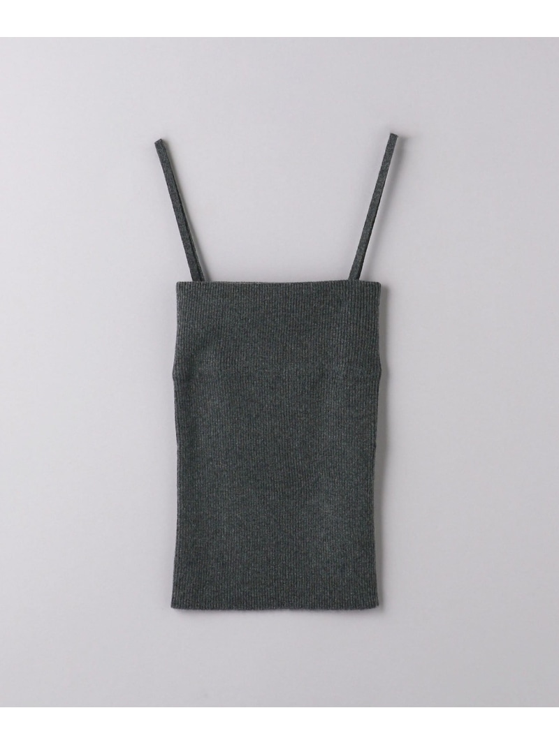 【SALE／70%OFF】＜elegancese＞カシミール リブニット ベア/キャミソール UNITED ARROWS ユナイテッドアローズ 逃げ口 トップス カットソー・プルオーバー 薄墨色 白いこと【RBA_E】【貨物輸送無料】[ Fashion]