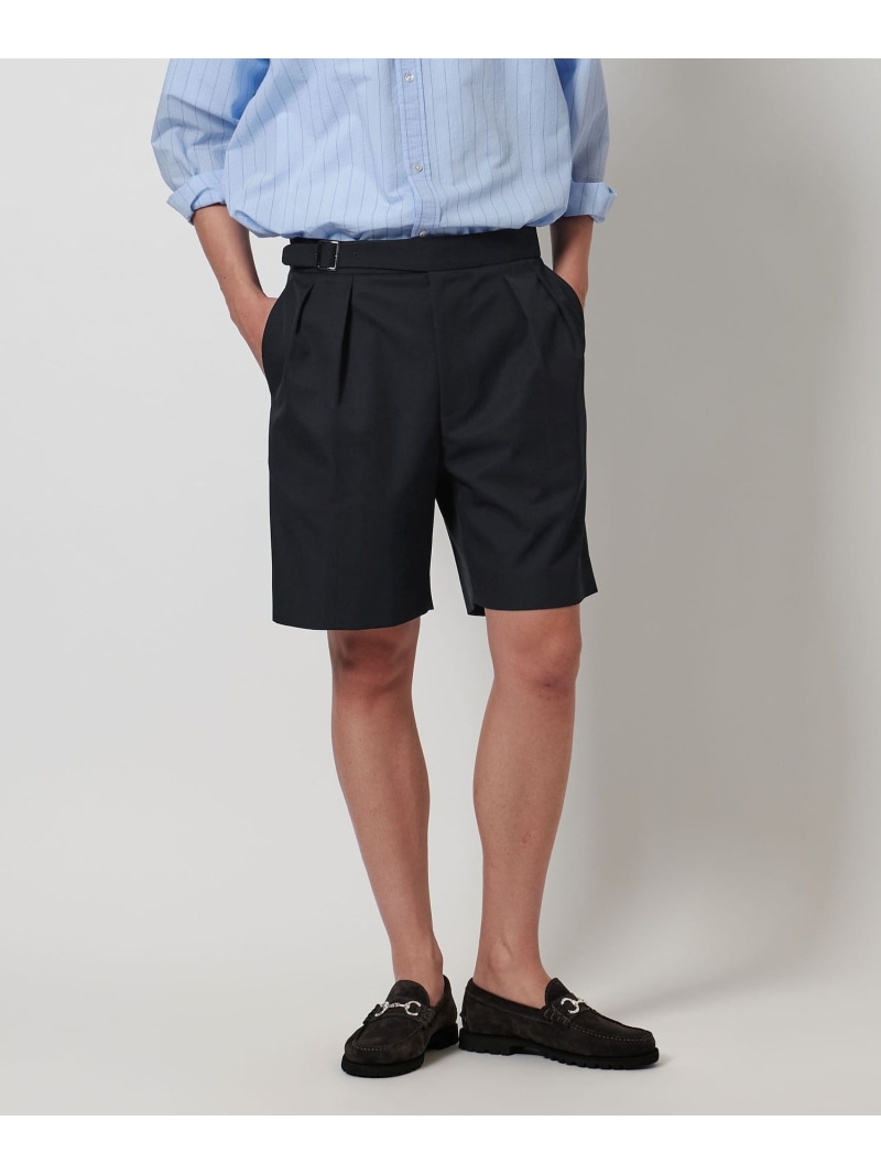 【SALE／30%OFF】ポリエステル/ウール フォルム ギャバジン グルカショーツ UNITED ARROWS ユナイテッドアローズ アウトレット パンツ その他のパンツ ベージュ ネイビー【RBA_E】【送料無料】[ Fashion] 10,174円