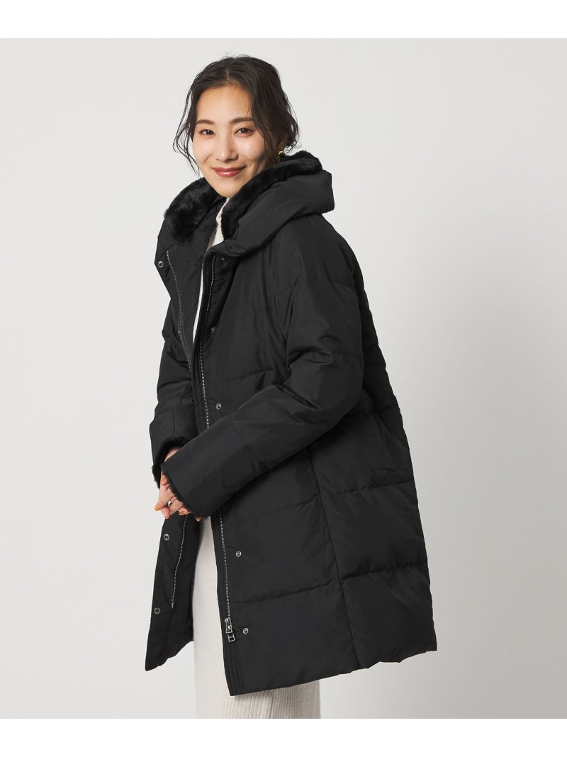 【SALE／30%OFF】フェイクファー ショールカラー ダウンコート＜A DAY IN THE LIFE＞ a day in the life ユナイテッドアローズ アウトレット ジャケット・アウター ダウンジャケット・ダウンベスト ネイビー ブラック ベージュ【RBA_E】【送料無料】[ Fashion] 11,858円