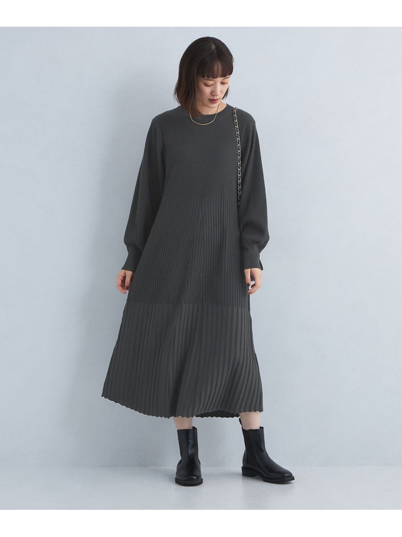 最終値下げ◆ユナイテッドアローズ◆フレンチスリーブワンピース ◆未使用 UNITED ARROWS ワンピース ギャザー フレンチスリーブ