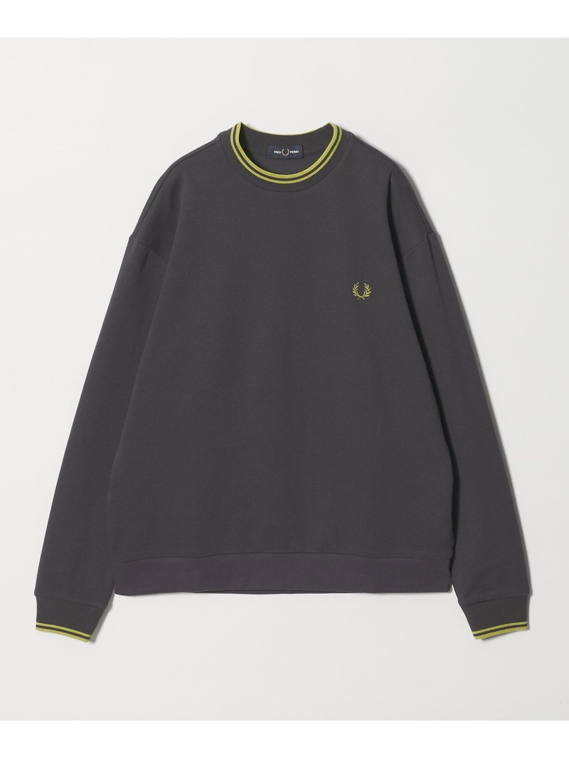 【別注】＜FRED PERRY＞ツインティップ 労働者の一団のど首 汗水 BEAUTY\u0026YOUTH UNITED ARROWS ユナイテッドアローズ 逃げ道 トップス スウェット・トレーナー 白いこと 薄墨色 米国海軍【貨物輸送無料】[ Fashion]