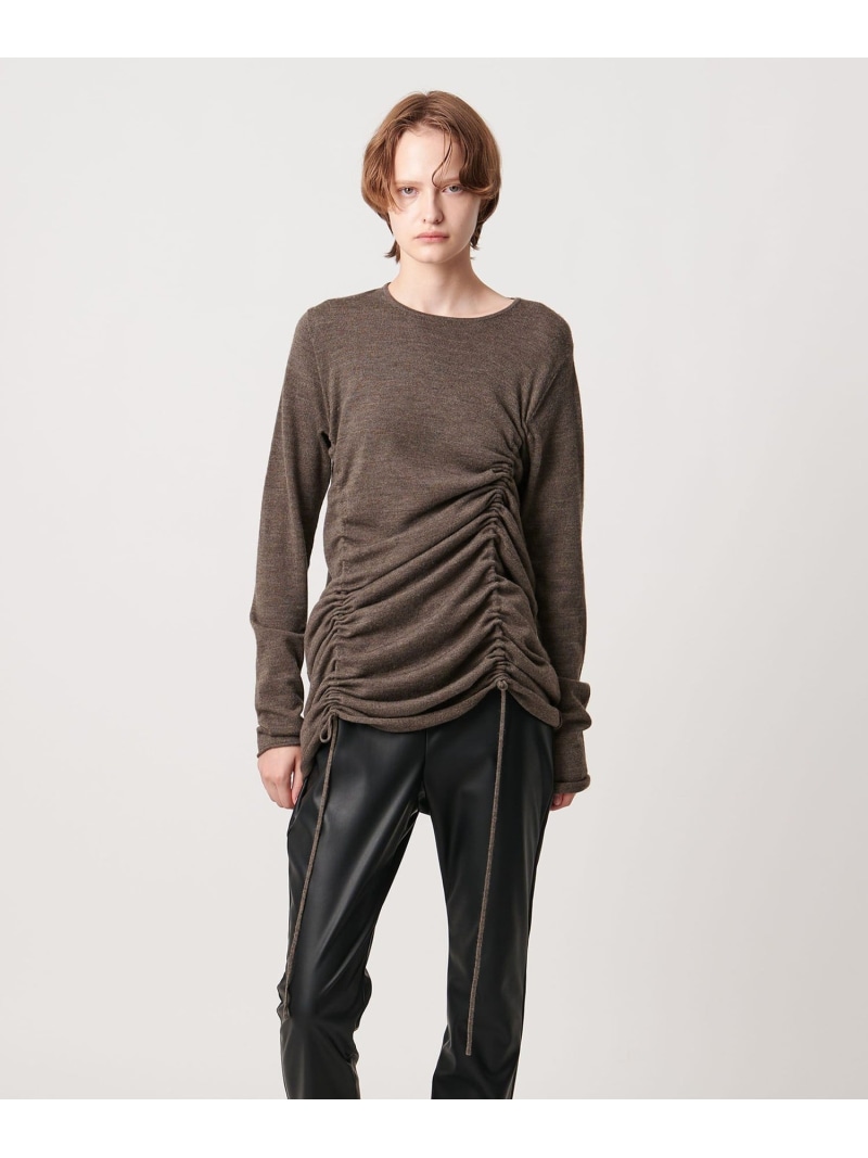 ＜AEWEN MATOPH＞シャーリング 2WAYニットワンピース AEWEN MATOPH ユナイテッドアローズ アウトレット ワンピース・ドレス ワンピース グレー ブラウン【送料無料】[ Fashion]｜UNITED ARROWS LTD. OUTLET