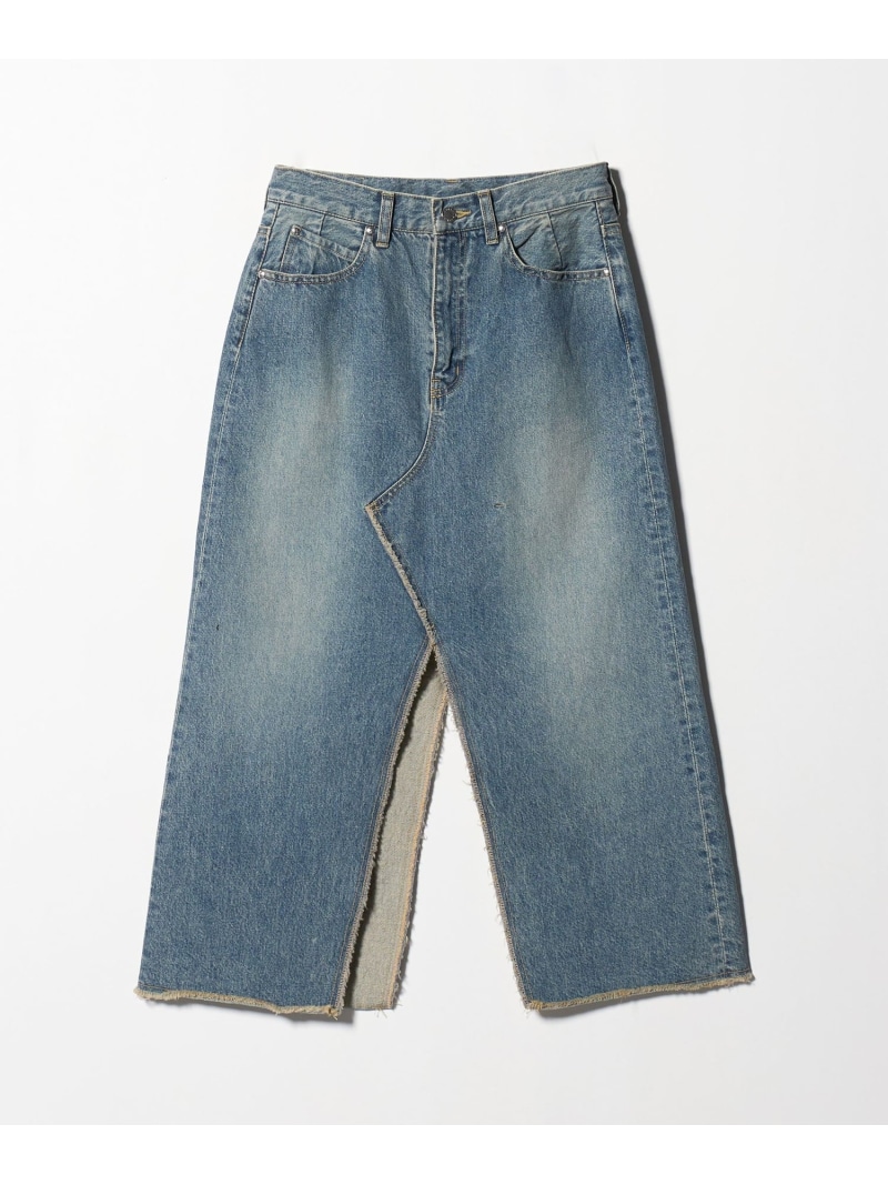 【SALE／50%OFF】＜ASTRAET＞13オンス デニム スリットスカート ASTRAET ユナイテッドアローズ アウトレット スカート ロング・マキシスカート ブルー【RBA_E】【送料無料】[ Fashion]｜UNITED ARROWS LTD. OUTLET