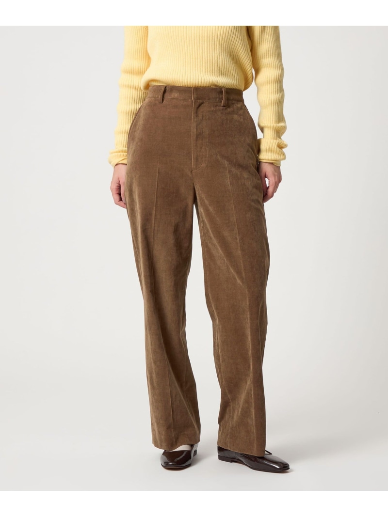 【SALE／30%OFF】＜Steven Alan＞天鵝絨 トラウザーズ Steven Alan ユナイテッドアローズ 逃げ口 ズボン下 余分の物のズボン下 黒いこと さくら色 赤銅色【RBA_E】【貨物輸送無料】[ Fashion]