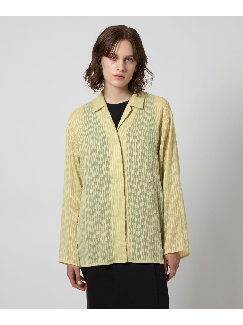 【SALE／50%OFF】＜Steven Alan＞シフォン ジャ差し固める ティーシャツ Steven Alan ユナイテッドアローズ 降車口 トップス ティーシャツ・トップ 赤銅色 黄色【RBA_E】【貨物輸送無料】[ Fashion]