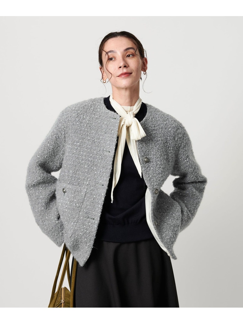 ドットジャガード 否色合い上衣 BEAUTY\u0026YOUTH UNITED ARROWS ユナイテッドアローズ 降車口 ジャケット・アウター 否色合い上衣 米国海軍 薄墨色【貨物輸送無料】[ Fashion]