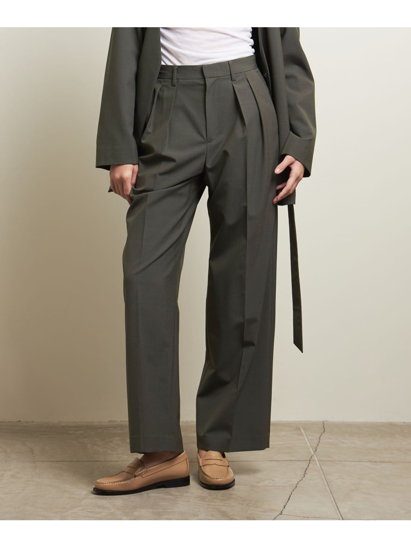 【SALE／60%OFF】＜ATTISESSION＞ツイル タック パンツ ATTISESSION ユナイテッドアローズ アウトレット パンツ その他のパンツ ブラック グリーン【RBA_E】【送料無料】[ Fashion]