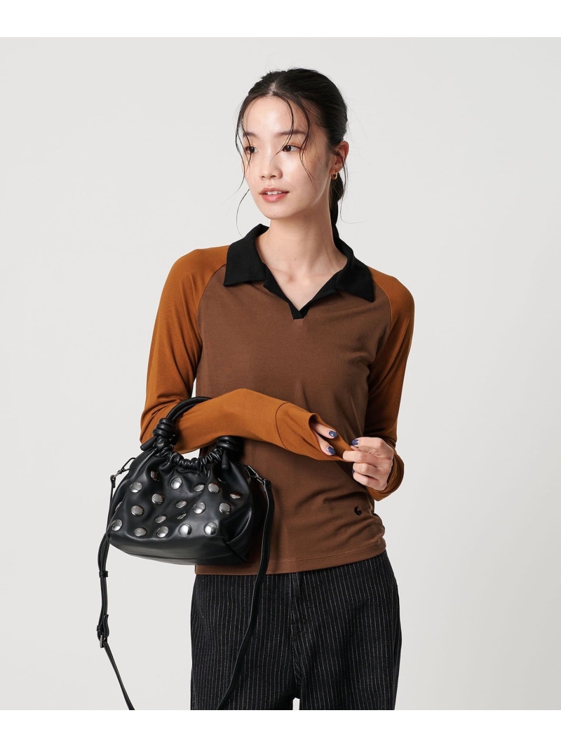 ＜Girls Department Club＞BI RINGER ロング衣袂ティーシャツ BEAUTY\u0026YOUTH UNITED ARROWS ユナイテッドアローズ 降車口 トップス カットソー・ティーシャツ 米国海軍 赤銅色【貨物輸送無料】[ Fashion]