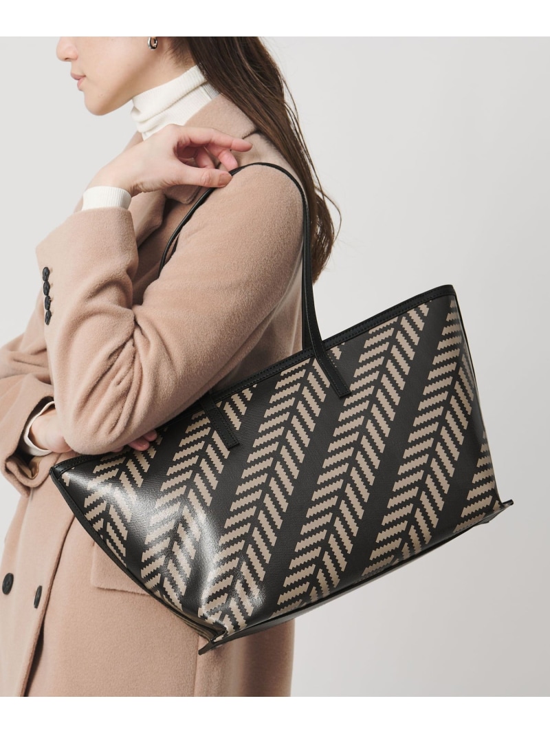 刷り上げる ワイドトートバッグ UNITED ARROWS ユナイテッドアローズ 逃げ口 御徒面子 トートバッグ 薄墨色 赤銅色【貨物輸送無料】[ Fashion]