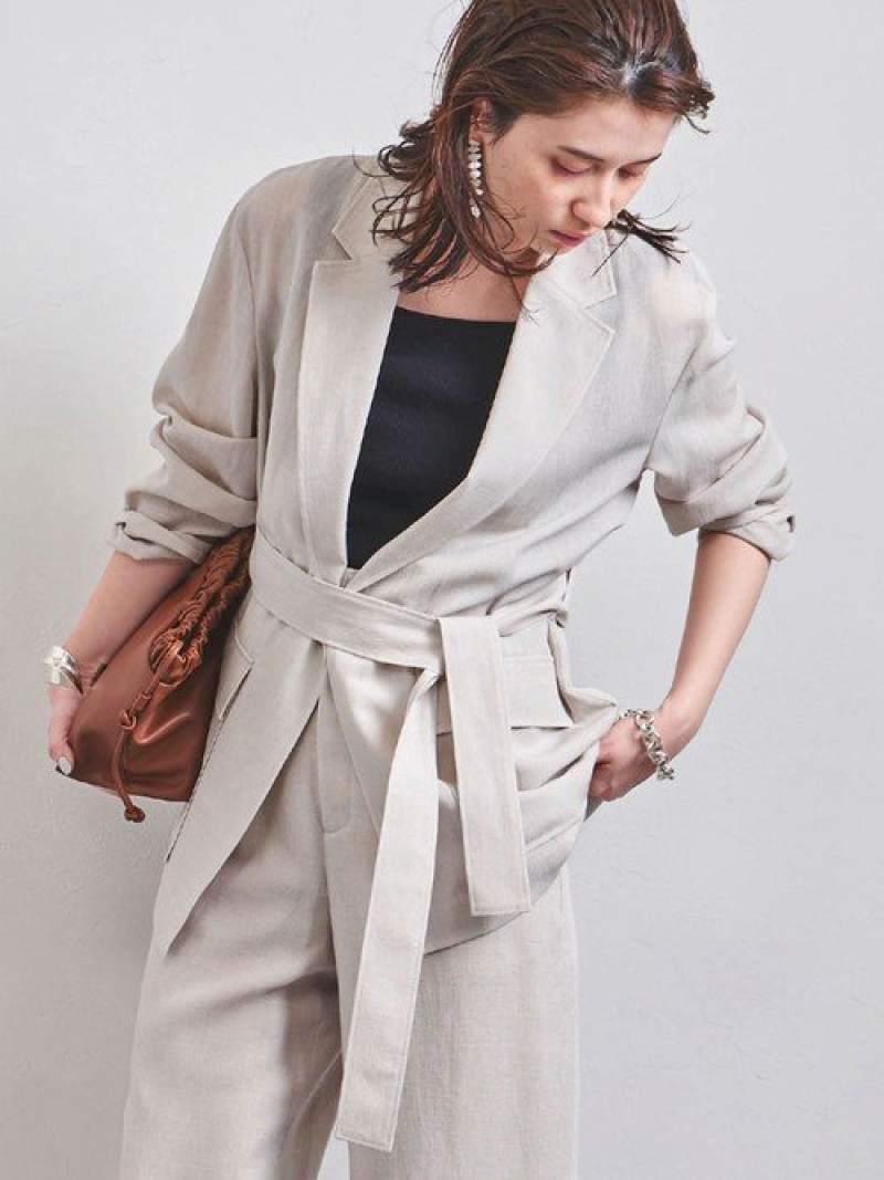 限定価格セール Sale 60 Off Ubcb シャンブレー ベルテッドジャケット United Arrows ユナイテッドアローズ アウトレット コート ジャケット テーラードジャケット ホワイト カーキ Rba E Rakuten Fashion United Arrows Ltd Outlet 保証書付