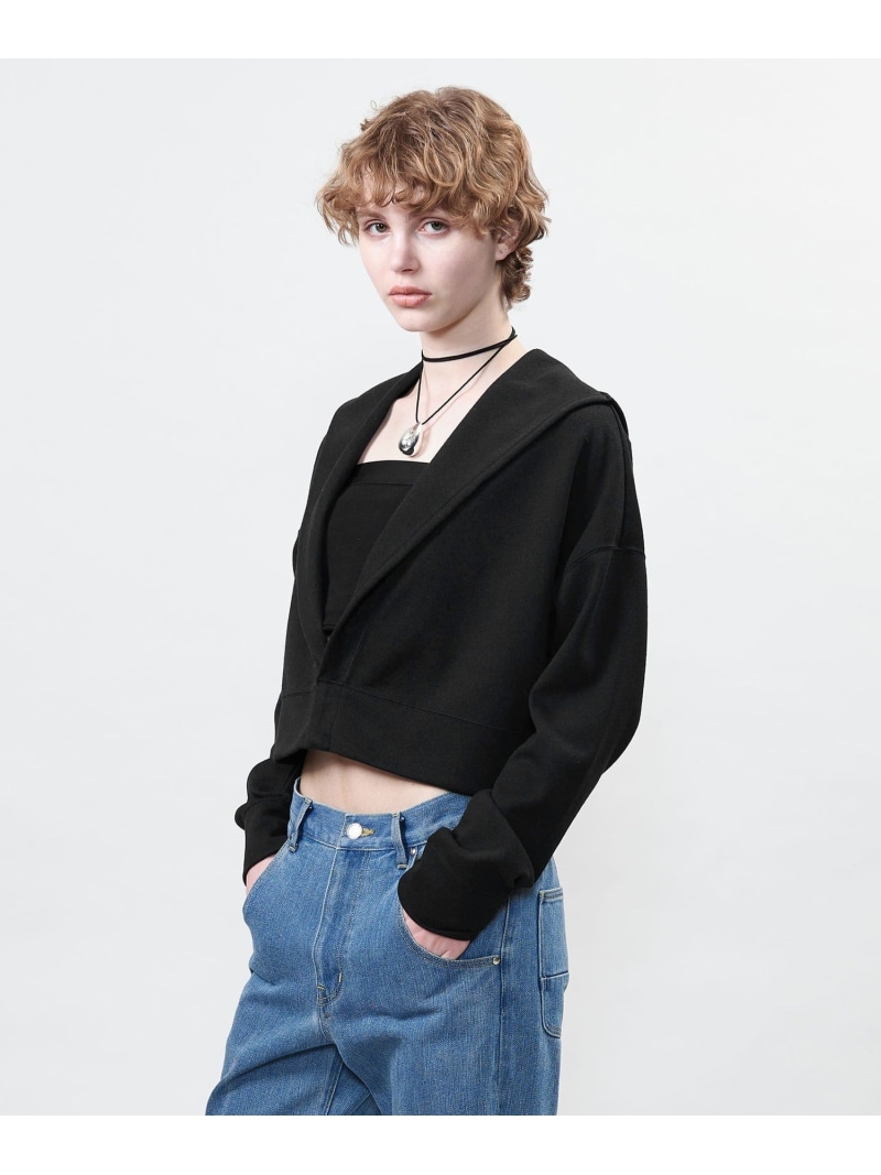 【SALE／60%OFF】＜ASTRAET＞ブー粘土 Vのど首 フーデッドパーカー ASTRAET ユナイテッドアローズ 逃げ道 トップス パーカー・フーディー 黒いこと 白いこと【RBA_E】【貨物輸送無料】[ Fashion]