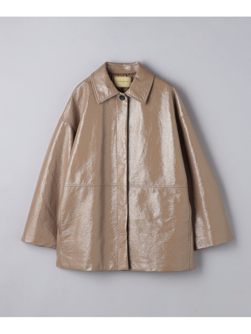 【SALE／70%OFF】上塗り 真っただ中厚地の外套 UNITED ARROWS ユナイテッドアローズ 逃げ口 ジャケット・アウター 余分の物のジャケット・アウター ベージュ【RBA_E】【貨物輸送無料】[ Fashion]