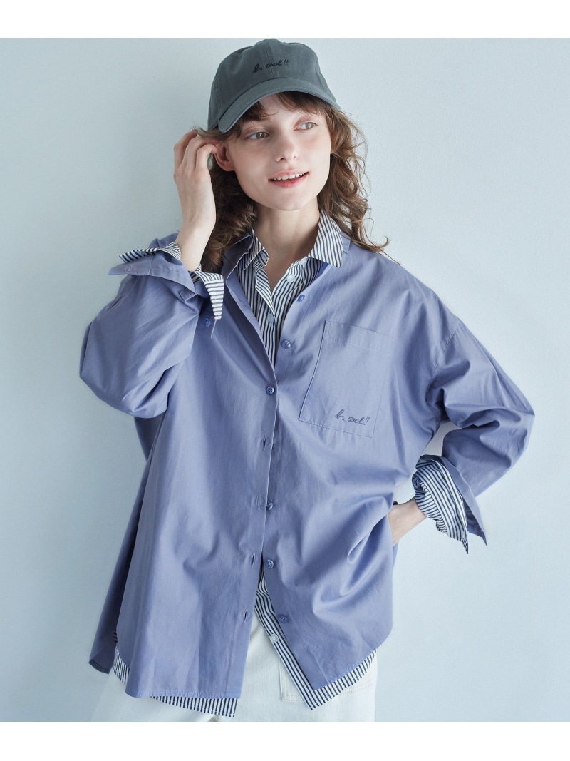 【SALE／40%OFF】＜To b. by agnes b.共同研究＞刺しゅう 大層らしい大きさ プルオーバー UNITED ARROWS green label relaxing ユナイテッドアローズ 逃げ口 トップス プルオーバー・トップ 青碧【RBA_E】【貨物輸送無料】[ Fashion]